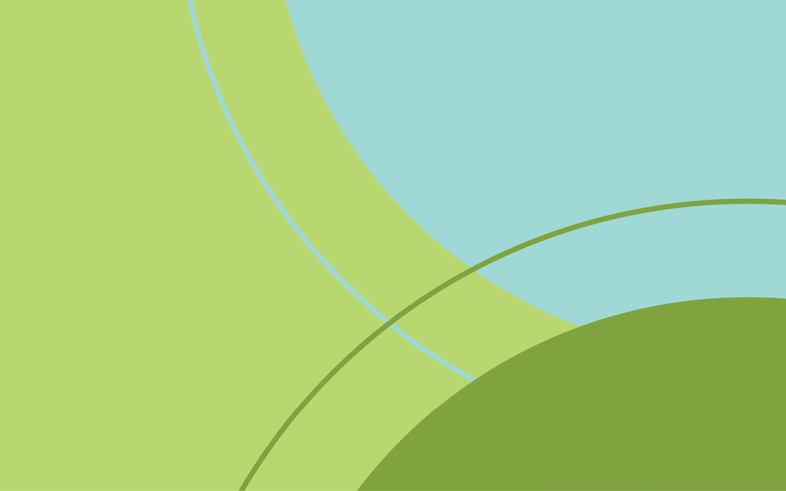 Background with blue and green shapes.